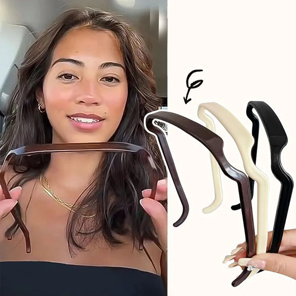 Square Glasses Headband Female 2023 New All-match Pressing Hair Bundle Headdress Invisible Curly Hair Fixed Artifact Headband